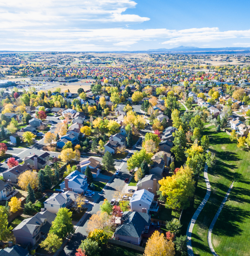 aerial view of homes aerial view of homes